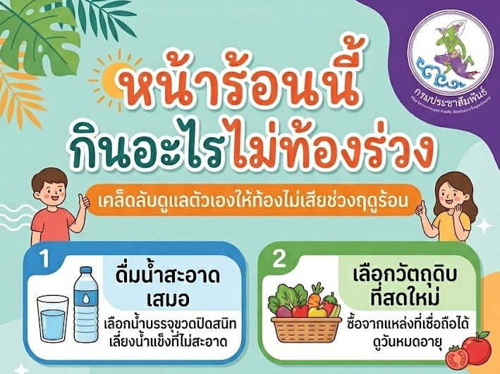 หน้าร้อนนี้ กินอะไรไม่ให้ &ldquo;ท้องร่วง&rdquo;