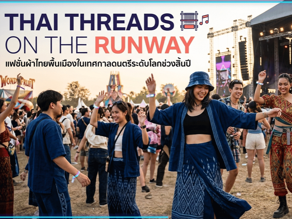 Thai Threads on the Runway: แฟชั่นผ้าไทยพื้นเมืองในเทศกาลดนตรีระดับโลกช่วงสิ้นปี